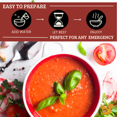 Easy to prepare freeze dried emergency 72 hour food storage food