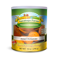 freeze dried sweet potatoes emergency food storage #10 Can